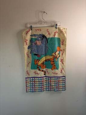 Vintage 1996 Disney Winnie the Pooh and Friends Double Sided Pillowcase